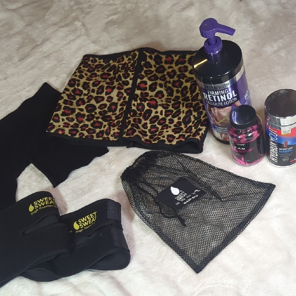 Leopard Print Waist Trainer with Accessories